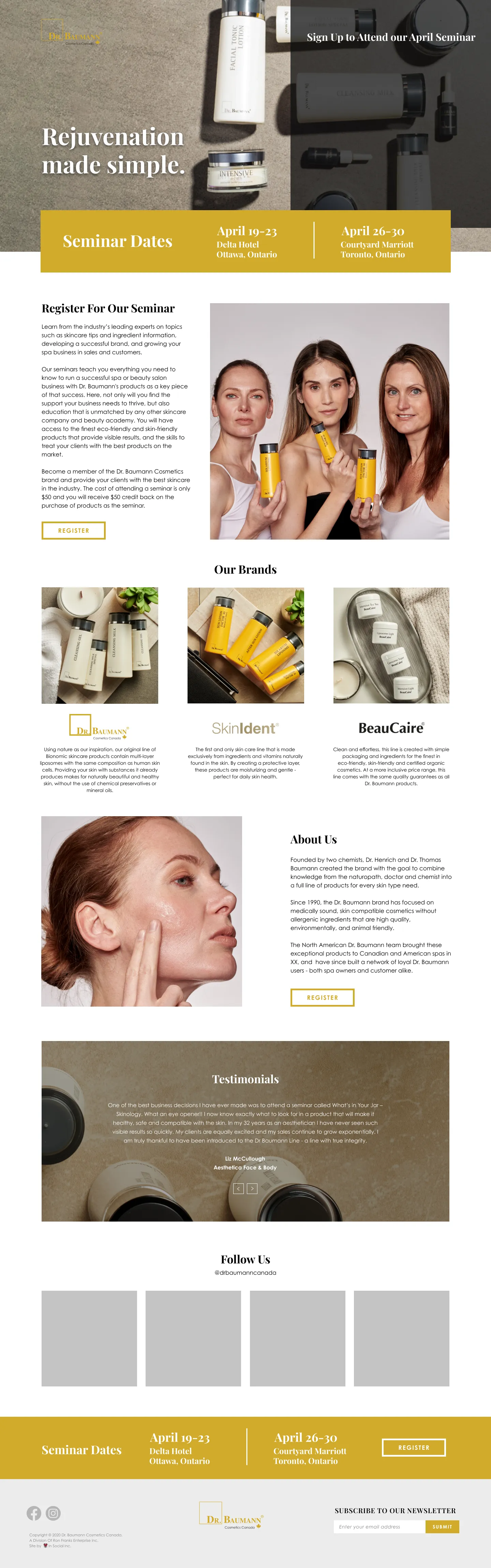 Dr. Baumann Landing Page
