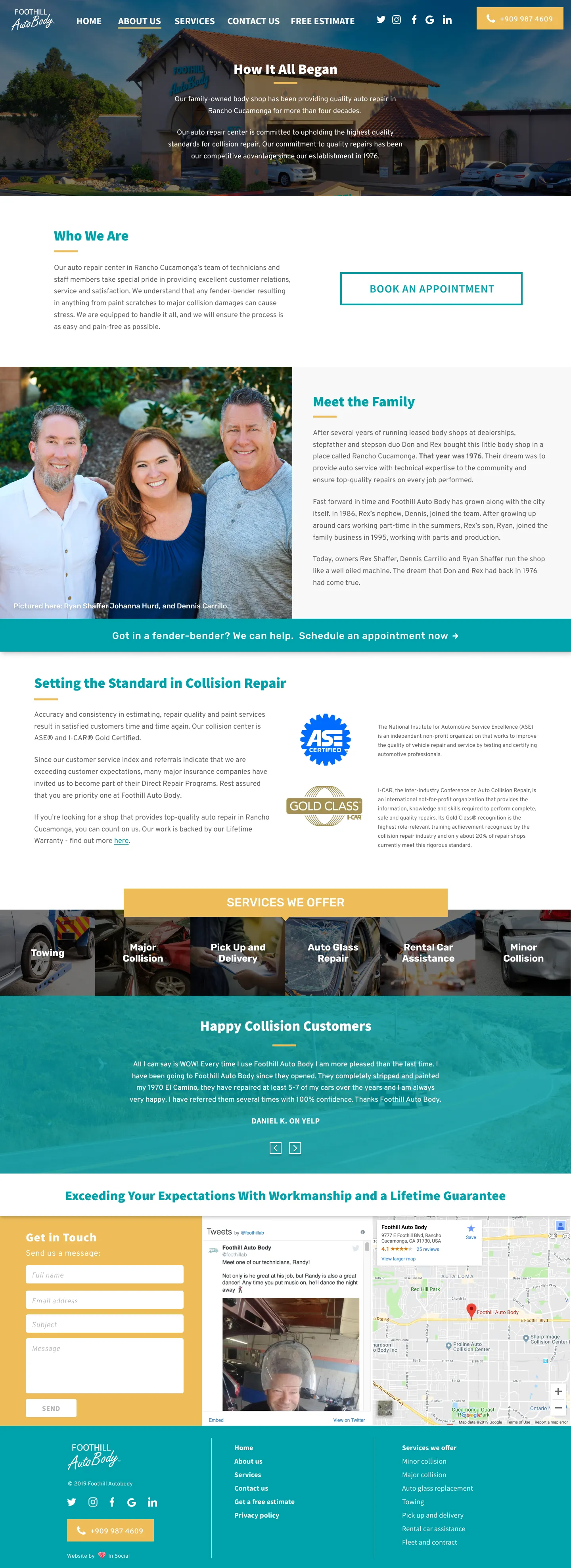 Foothill Autobody Service About Page