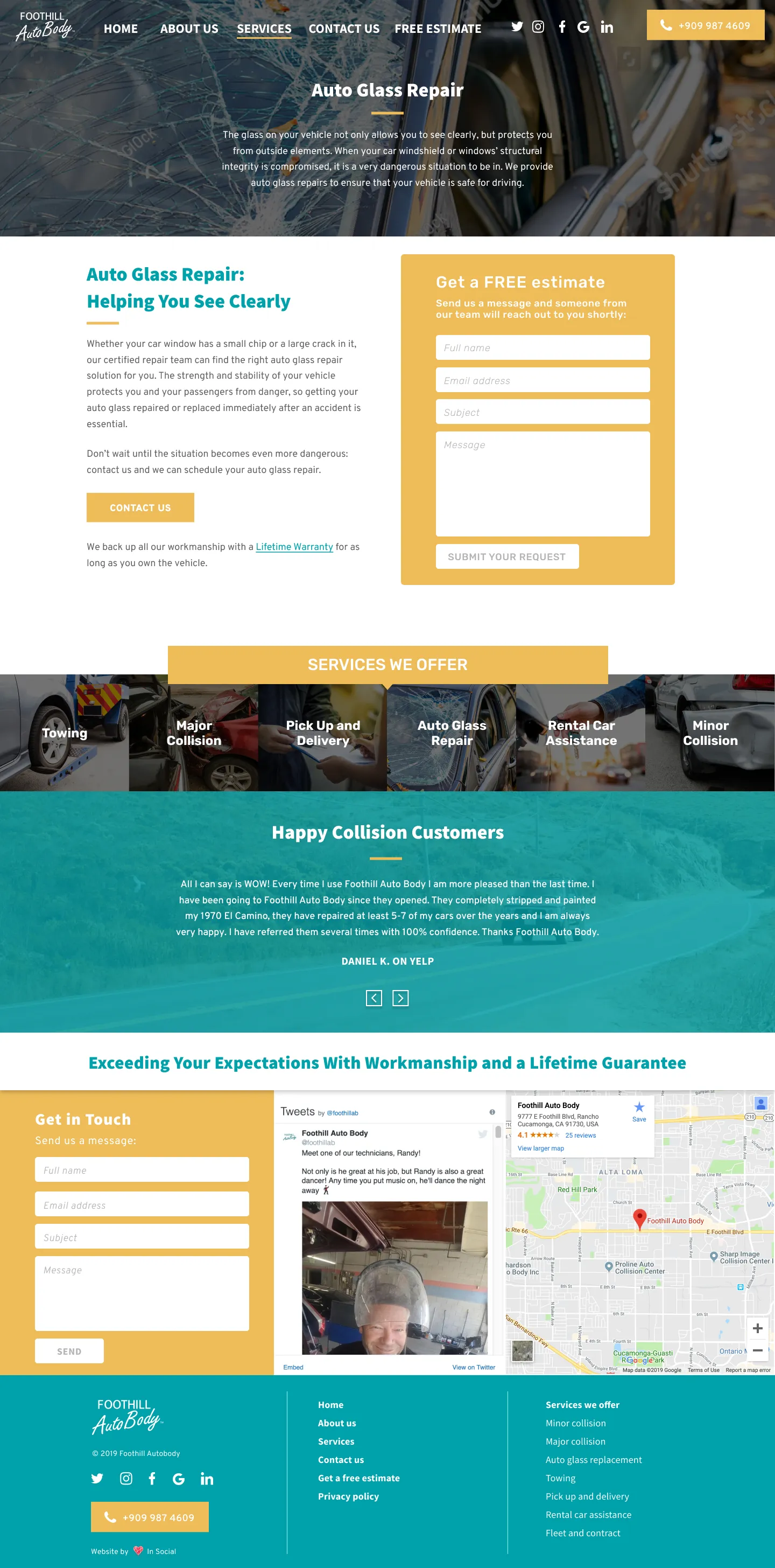 Foothill Autobody Service Page