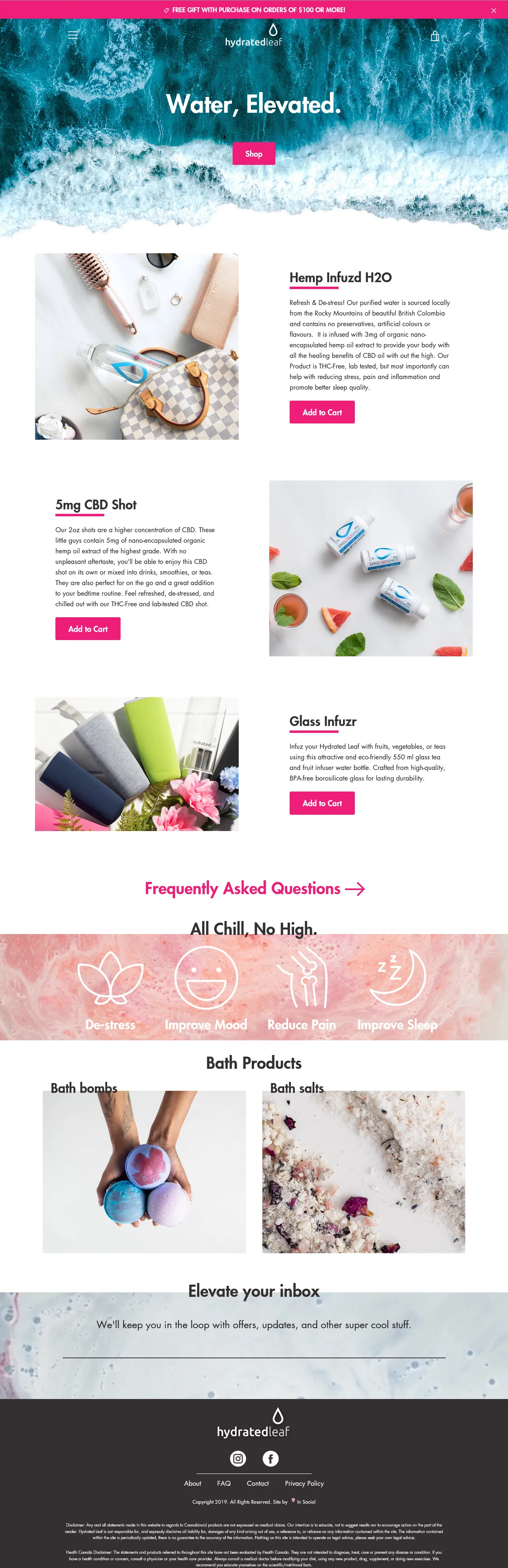 Hydrated Leaf Home Page