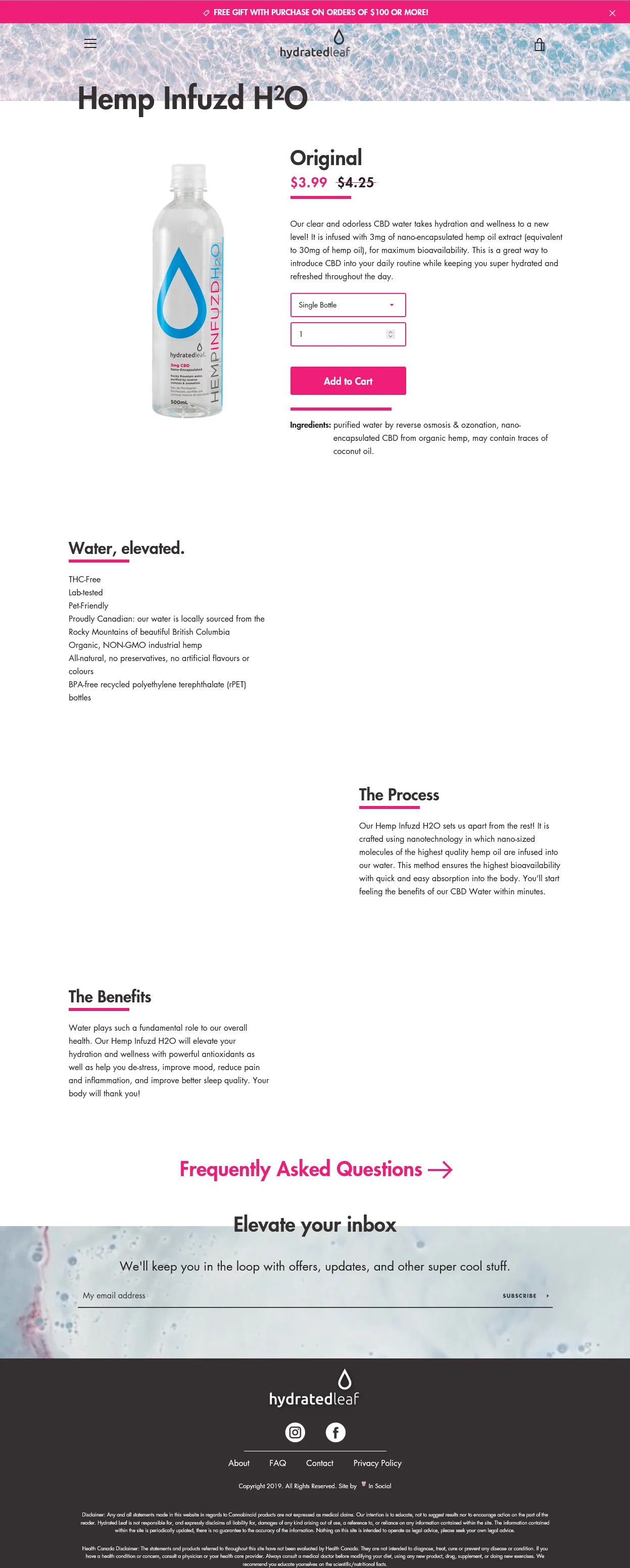 Hydrated Leaf Product Page